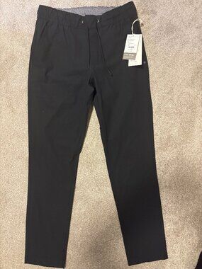 Vuori Meta Elastic Waist Pant - Small - Black - NWT